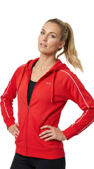 H.I.S Womens Stripes Zipper Sports Hoodie