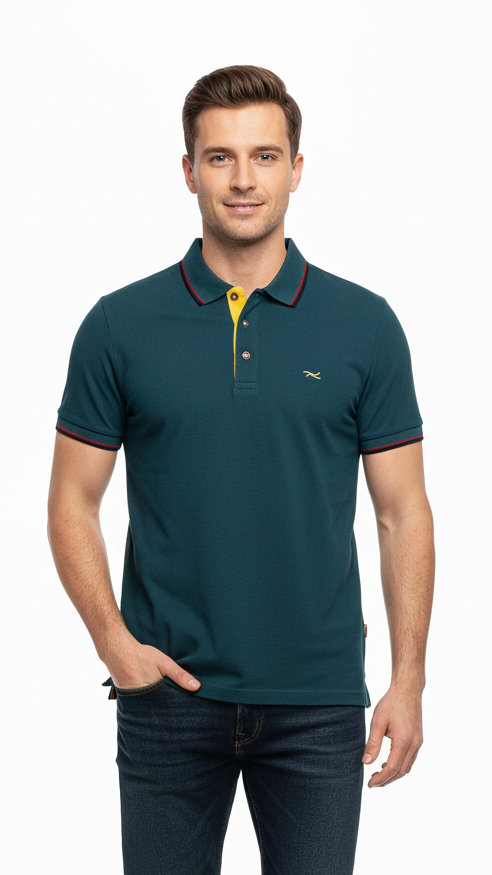 BRAX MENS LOGO BASIC POLO