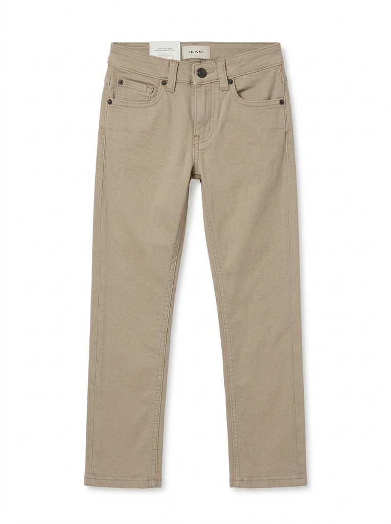 DL Boys Sand Beige Slim Fit Stretch Denim Jeans