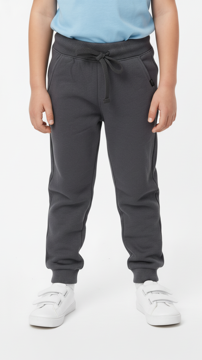 KIDS PLAIN GREY TROUSER