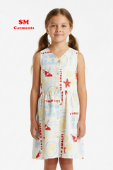 ALL OVER PRINTED COTTON VEST TOP