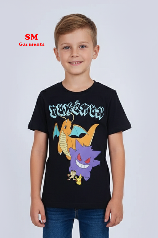 POKEMON BOYS PRINTED T SHIRT