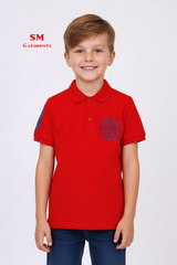 OKAIDI BOYS RED POLO