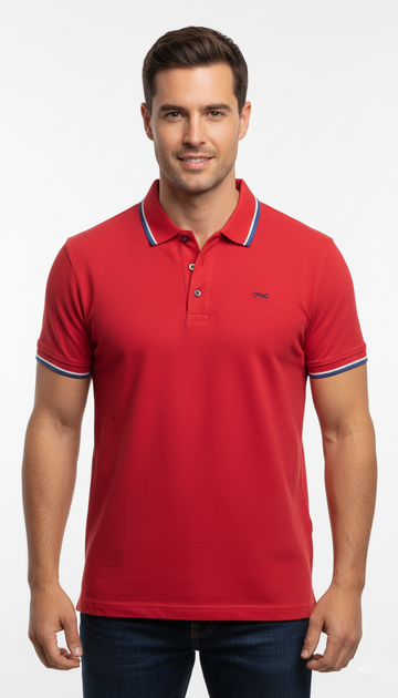 BRAX MENS LOGO BASIC POLO