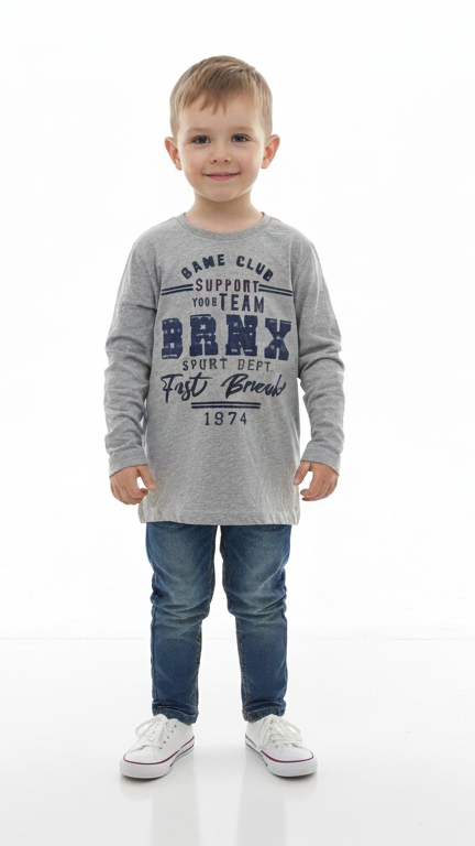 PEPPERTS! BOYS PRINTED LONG SLEEVED T-SHIRT