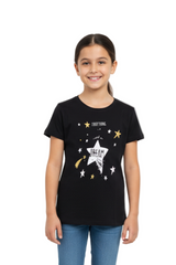 My Favorite Girls' BLACK “Everything with a Dream” Star Graphic Tee