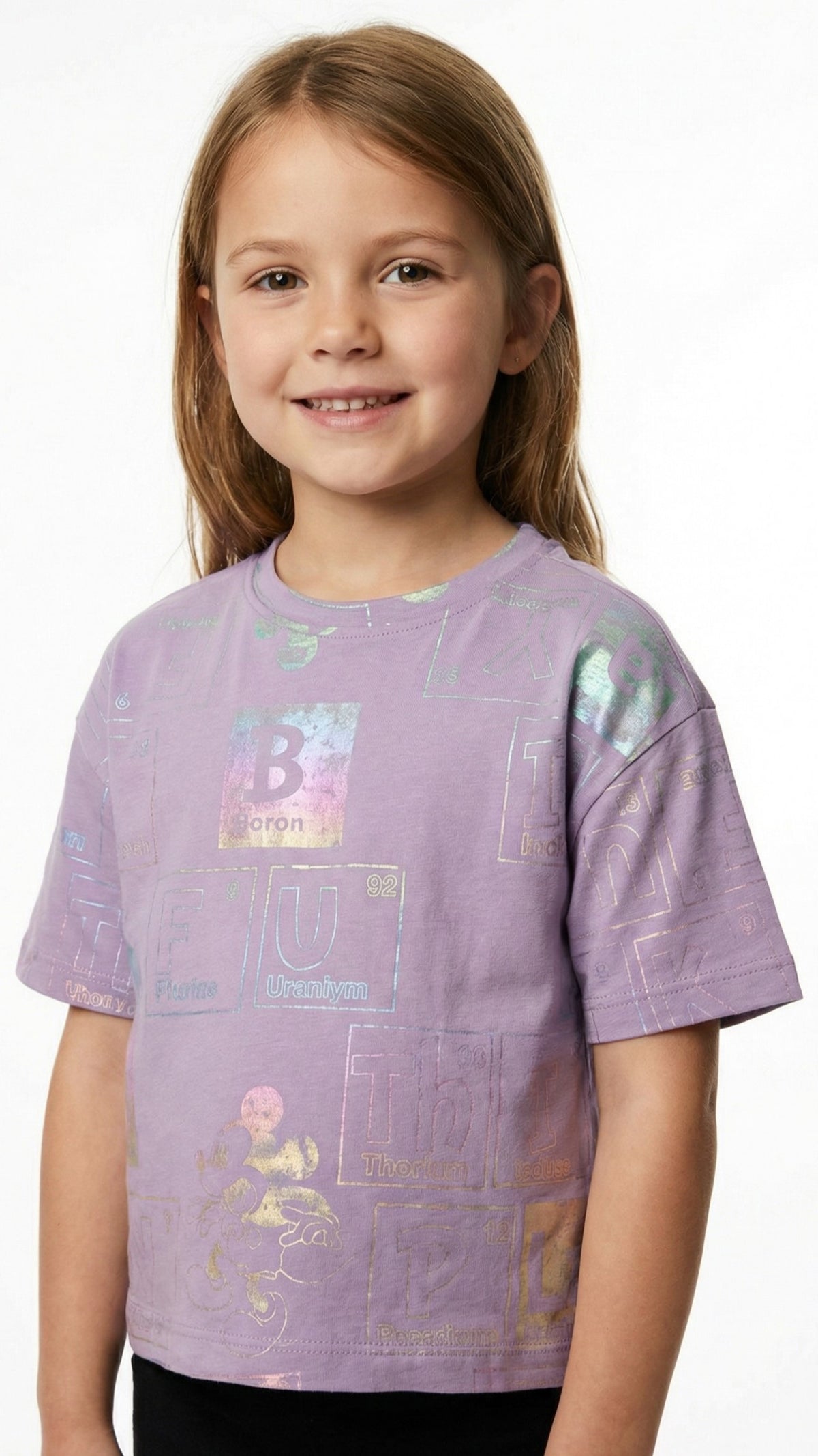 M&S GIRLS Disney Mickey Mouse Iridescent Graphic Tee