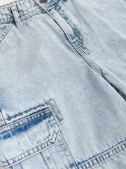 RES BOYS DENIM CARGO SHORTS