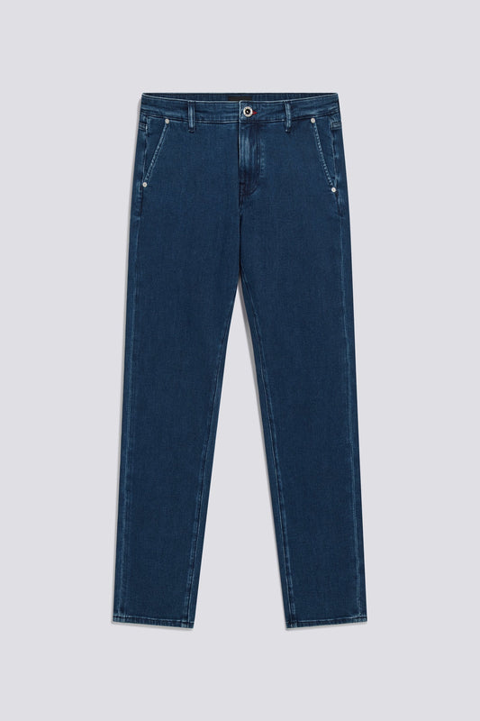 SAX ZIP CHINO SKINNY JEANS