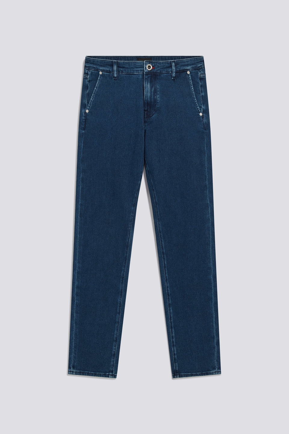 SAX ZIP CHINO SKINNY JEANS