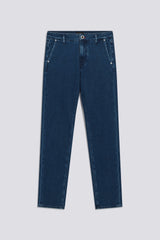 SAX ZIP CHINO SKINNY JEANS