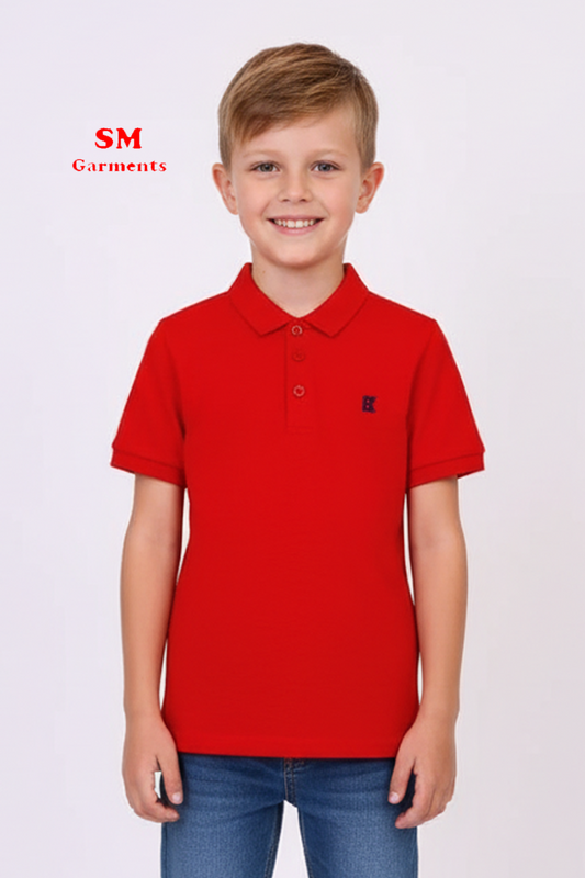 OKAIDI BOYS RED POLO