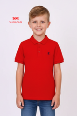OKAIDI BOYS RED POLO