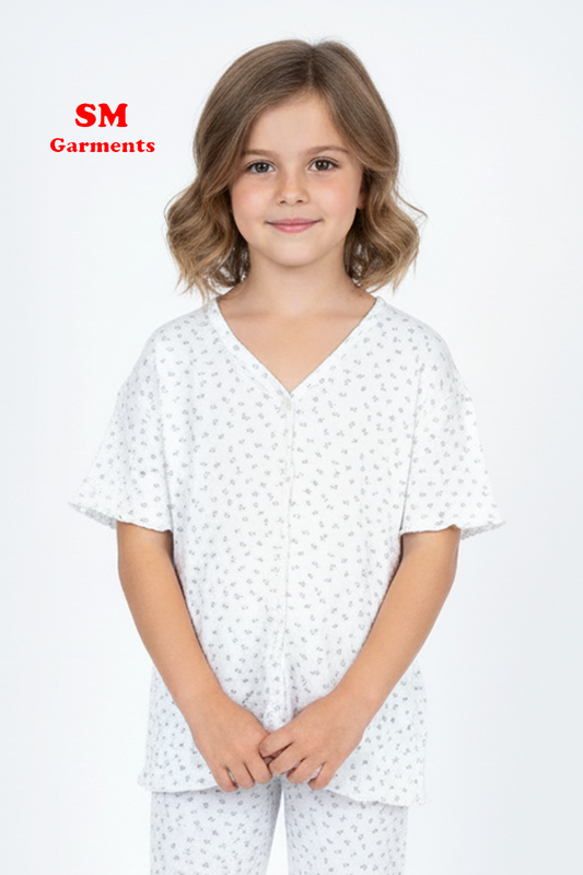 PRINTED COTTON 2 PIECE SUIT