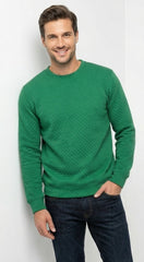 PB Mens Textured CrewNeck Sweatshirt