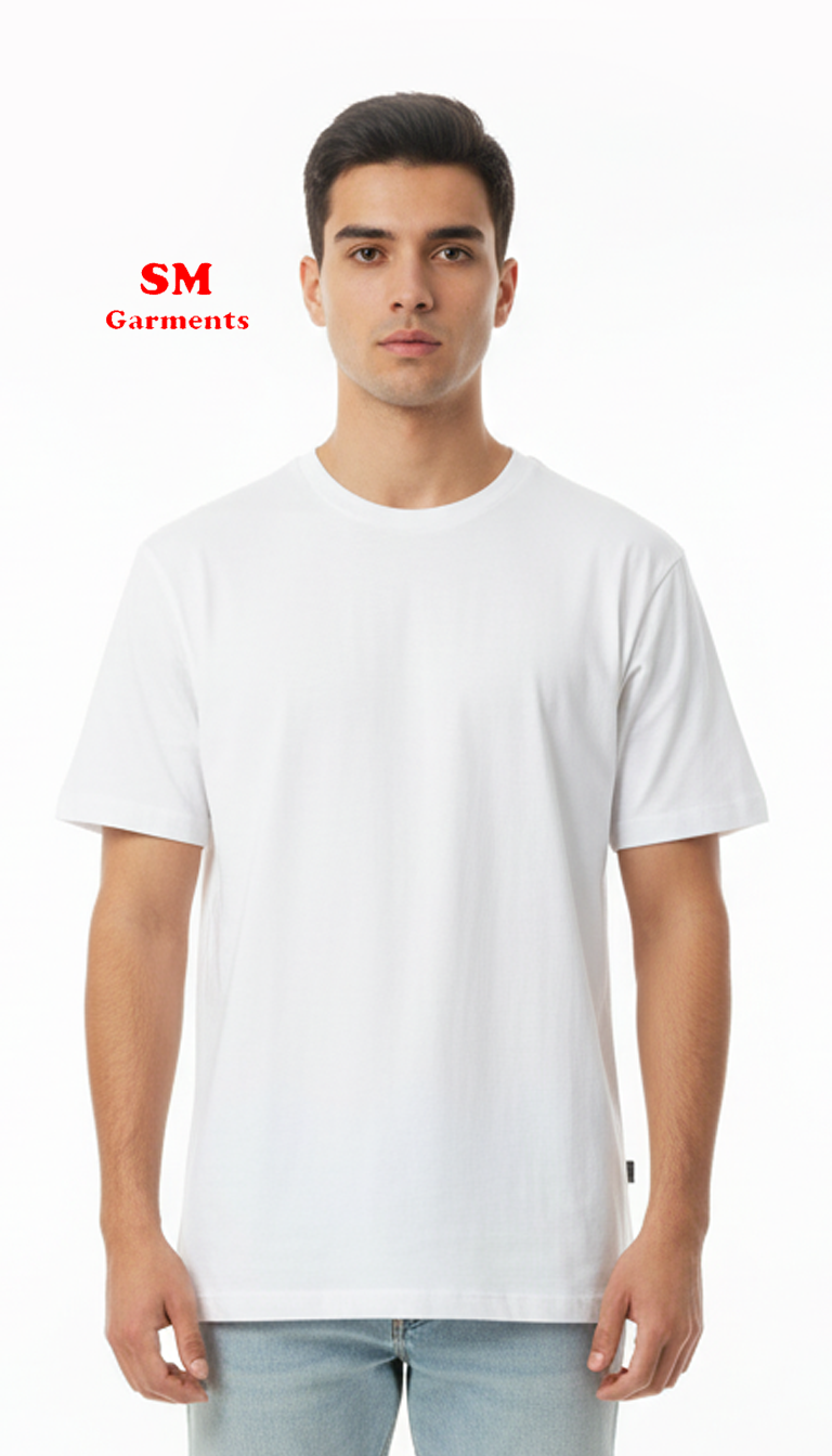 LEFTIES MAN BASIC WHITE T SHIRT