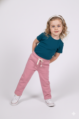 MAWI COLLECTION Girls Printed Pink Trouser