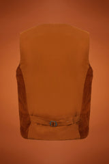 DOPPELGANGER Women's regular fit waistcoat in cotton corduroy