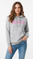 اوورریلز خواتین نے دو ٹون ہوڈی پر کڑھائی کی۔