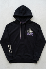 SUB LEVEL WOMENS BACKPRINT BLACK HOODIE