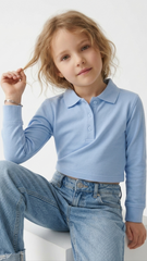 YOUTH A+ GIRLS CROPPED POLO