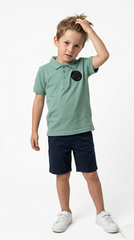 JUNIOR Boys Badge Polo Shirt
