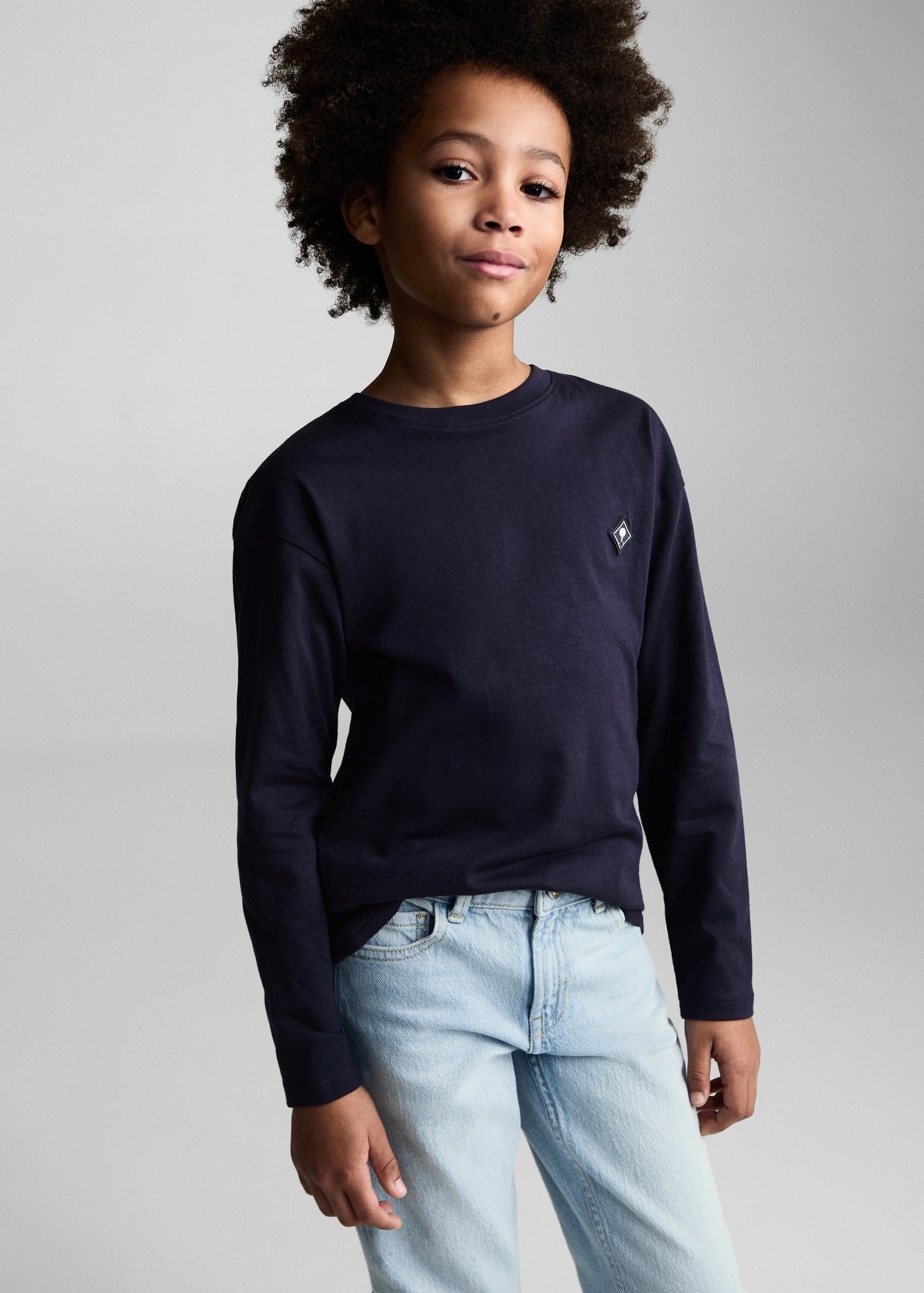 BOYS Straight jeans with turn-up