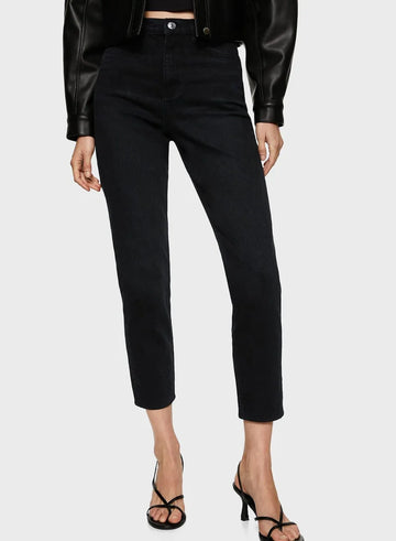 Women High Waist Mom Jeans