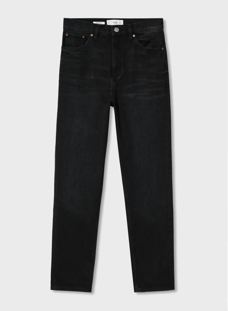 Women High Waist Mom Jeans