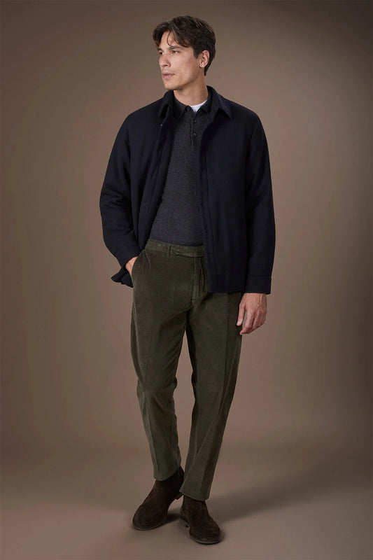 Doppelganger Men's Classic Trousers Velvet Regular Fit