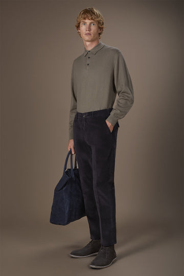 Doppelganger Men's Comfort Fit Velvet Trousers
