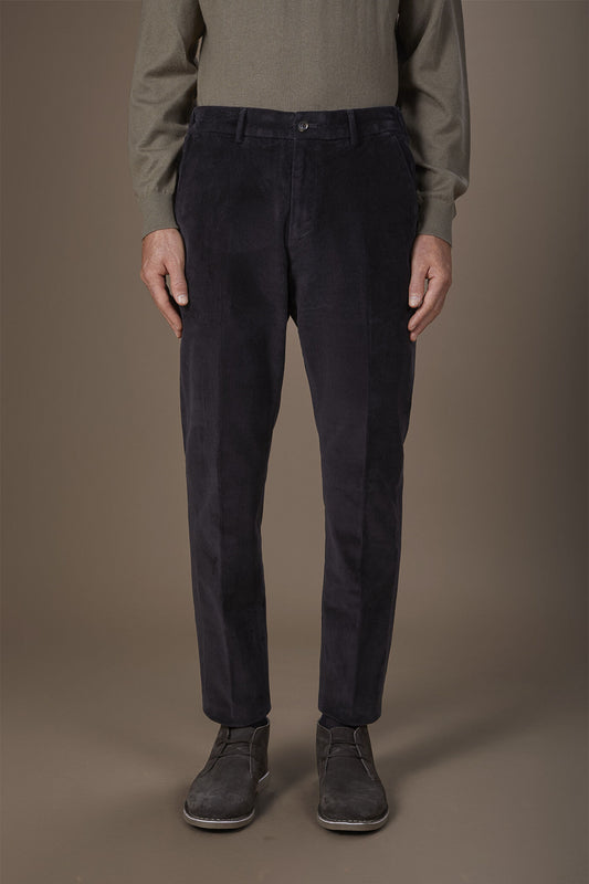 Doppelganger Men's Comfort Fit Velvet Trousers