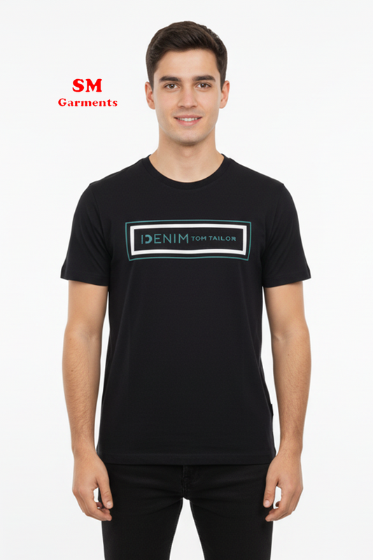 DENIM TOM TAILOR MENS BASIC FIT T SHIRT