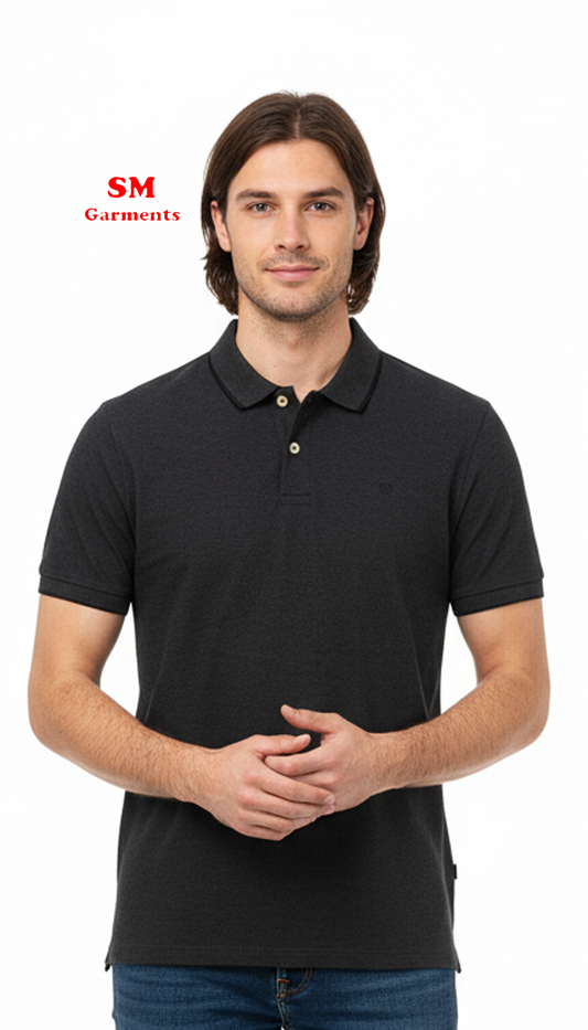 JJ MENS TEXTURED POLO