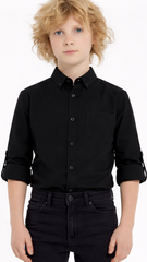 میری CHICCO بوائز کالی بناوٹ والی شرٹ