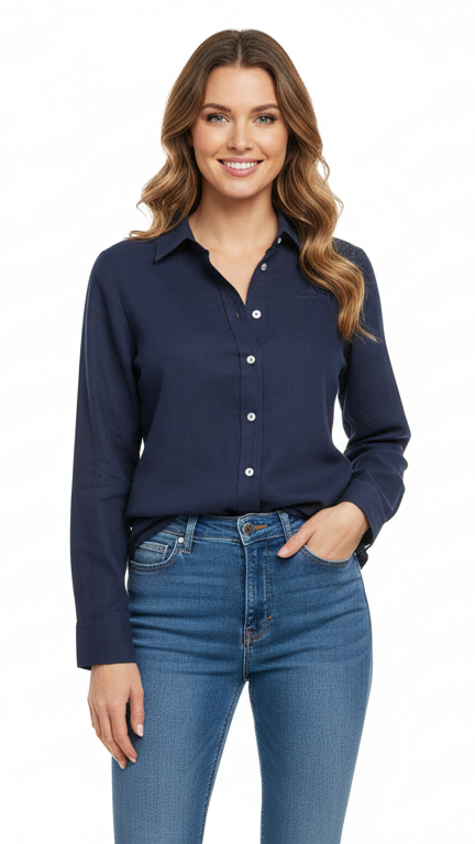 BEVERLY HILLS POLO CLUB WOMENS LOGO SHIRT