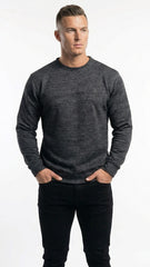 PB STWD Mens Textured CrewNeck Sweatshirt