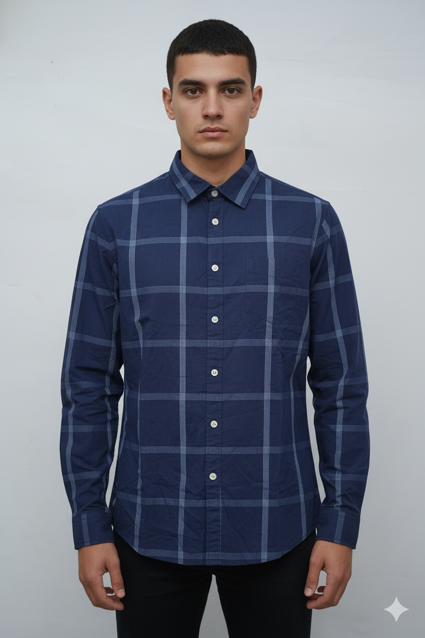 CEL MEN CHECKERED SHIRT