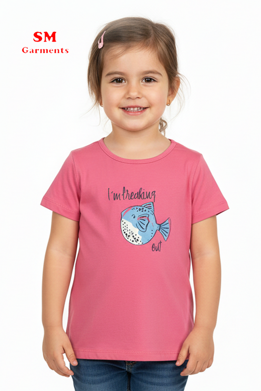 LUPILU Girls Short Sleeve T-Shirt
