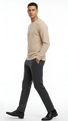 PB STWD Mens Beige Textured Sweatshirt