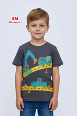 MOHONA Front Printed Boys T-Shirt