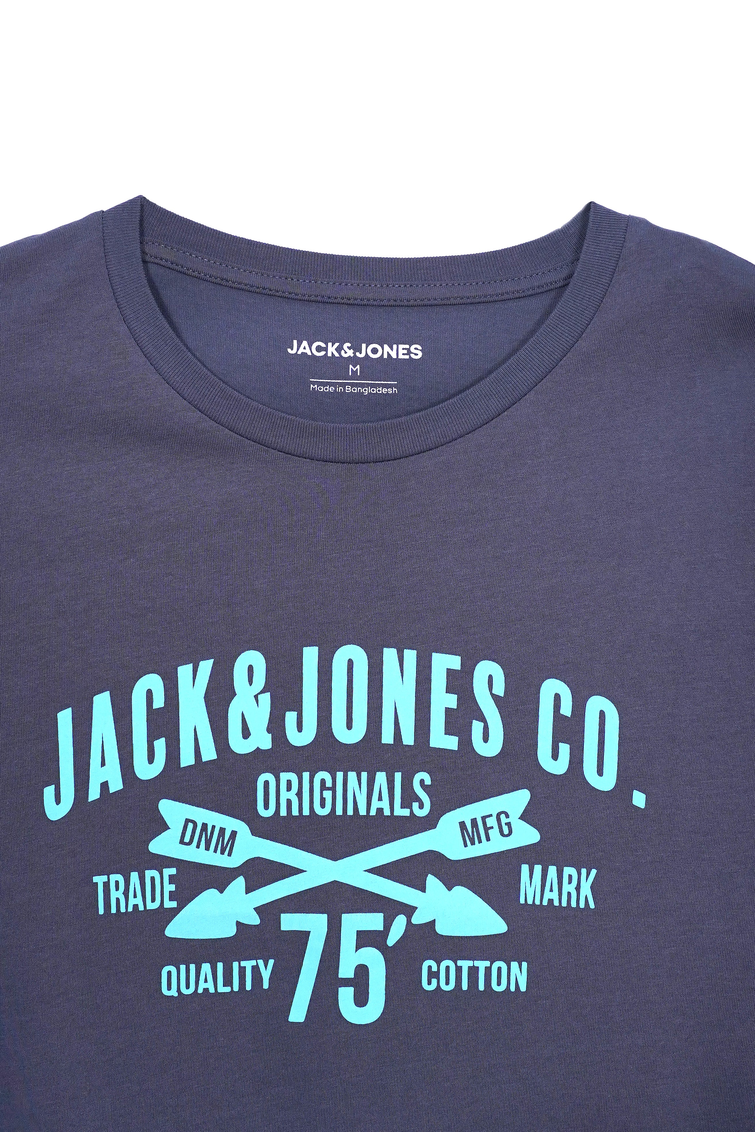 JACK & JONES Chest Print Crew Neck T-Shirt