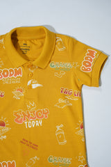 JUNIOR Boys Graphic Printed Polo Shirt