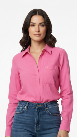 NXT WOMENS PLAIN POCKET SHIRT