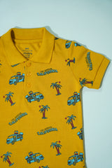 JUNIOR Boys Graphic Printed Polo Shirt