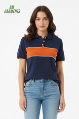 KIABI Womens Regular Fit Short Sleeve Polo