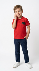 JUNIOR Boys Badge Polo Shirt