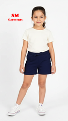 GIRLS NAVY BLUE FRILS SHORT