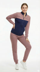 MASTROBIACNO WOMENS 2 PIECE ZIPPER AND TROUSER TRACKSUIT