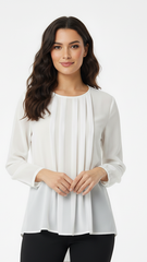 خواتین سفید رنگ کے اوپر سے اندرونی حصے پر چڑھی ہوئی ہیں۔